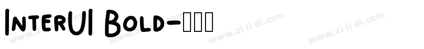 InterUI Bold字体转换